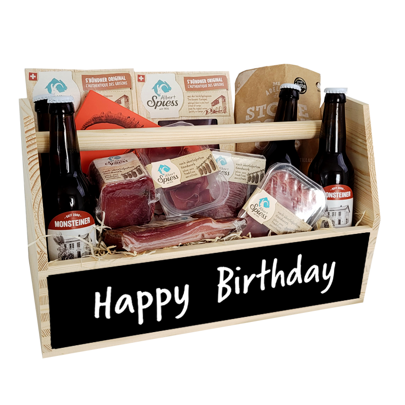 caissette gourmande "Happy Birthday" extra large