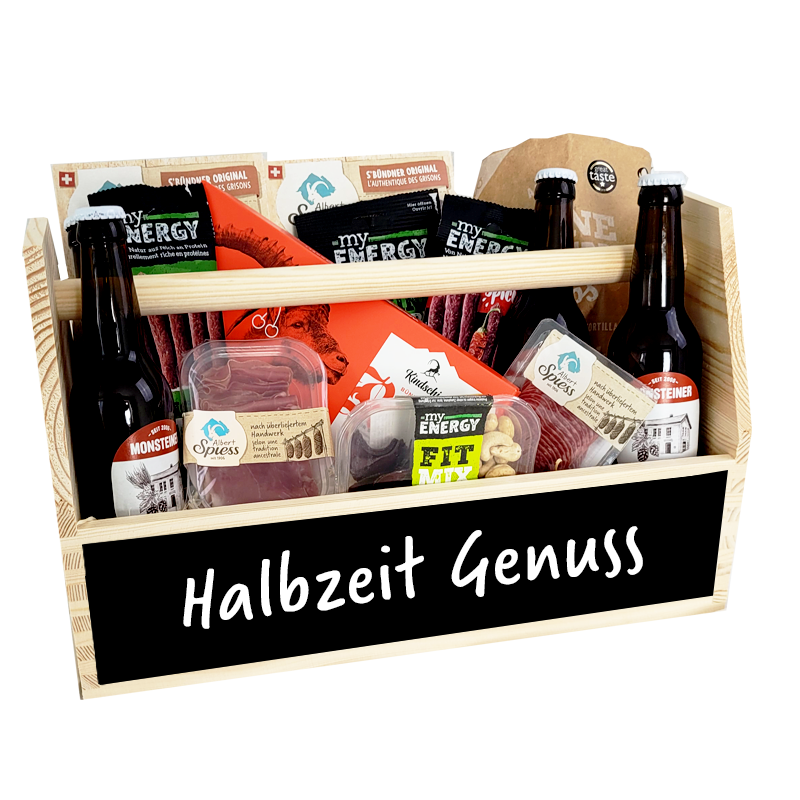 Geschenkkorb Halbzeit Genuss