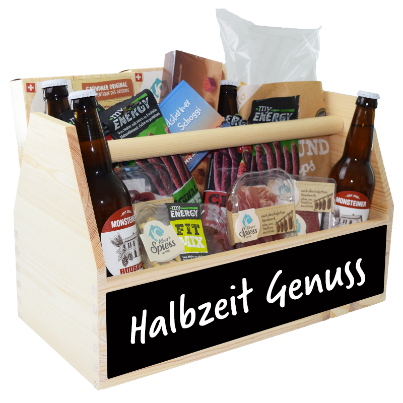 Geschenkkorb Halbzeit Genuss