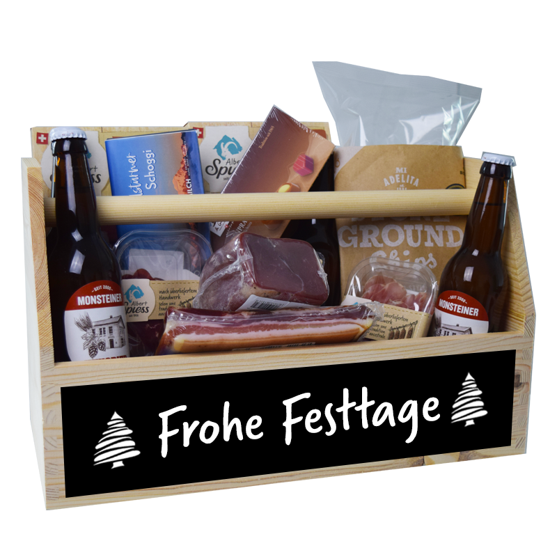 caissette gourmande "sac à main pour homme" extra large - Joyeuses Fêtes