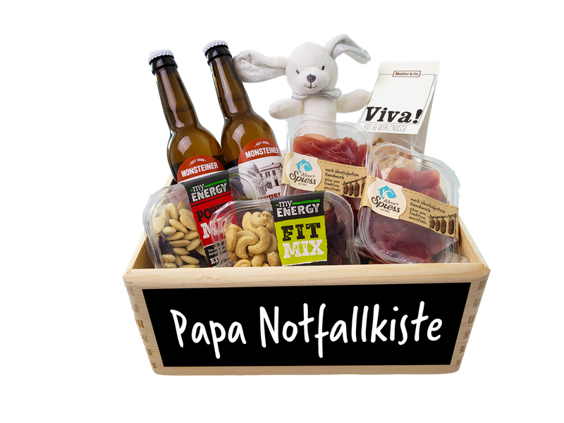 Geschenkkorb Papa Notfallkiste