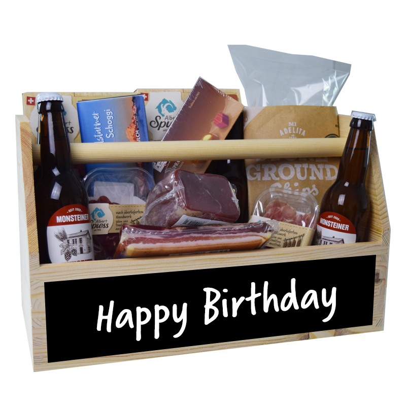 caissette gourmande "Happy Birthday" extra large