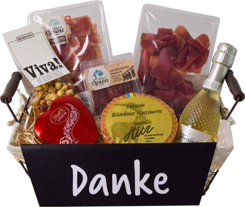 corbeille gourmande  "merci"