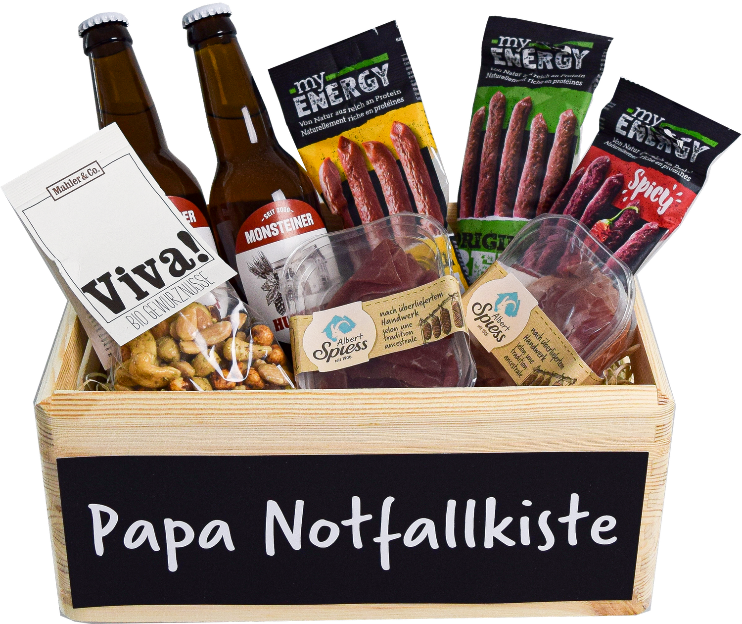 Geschenkkorb Papa Notfallkiste