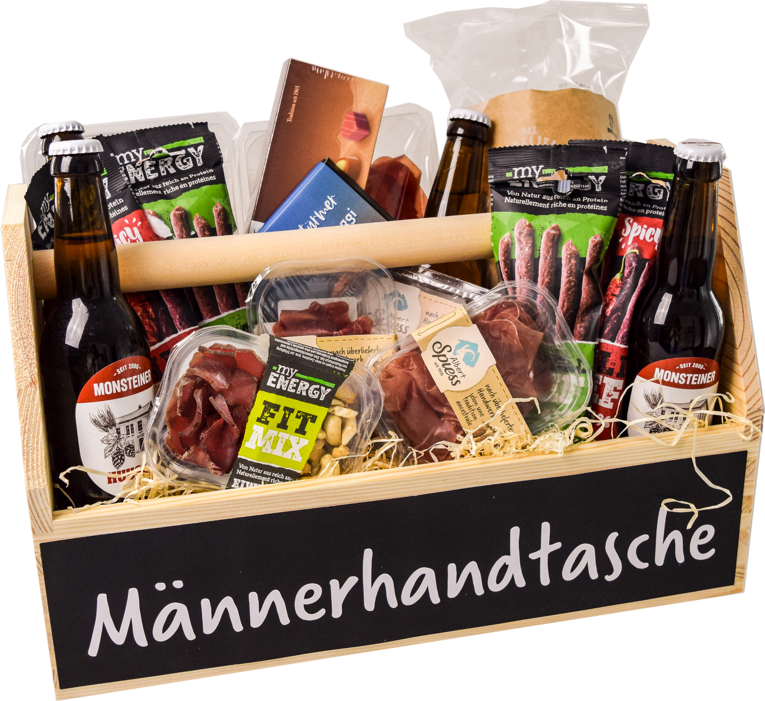 Geschenkkorb Männer Handtasche large