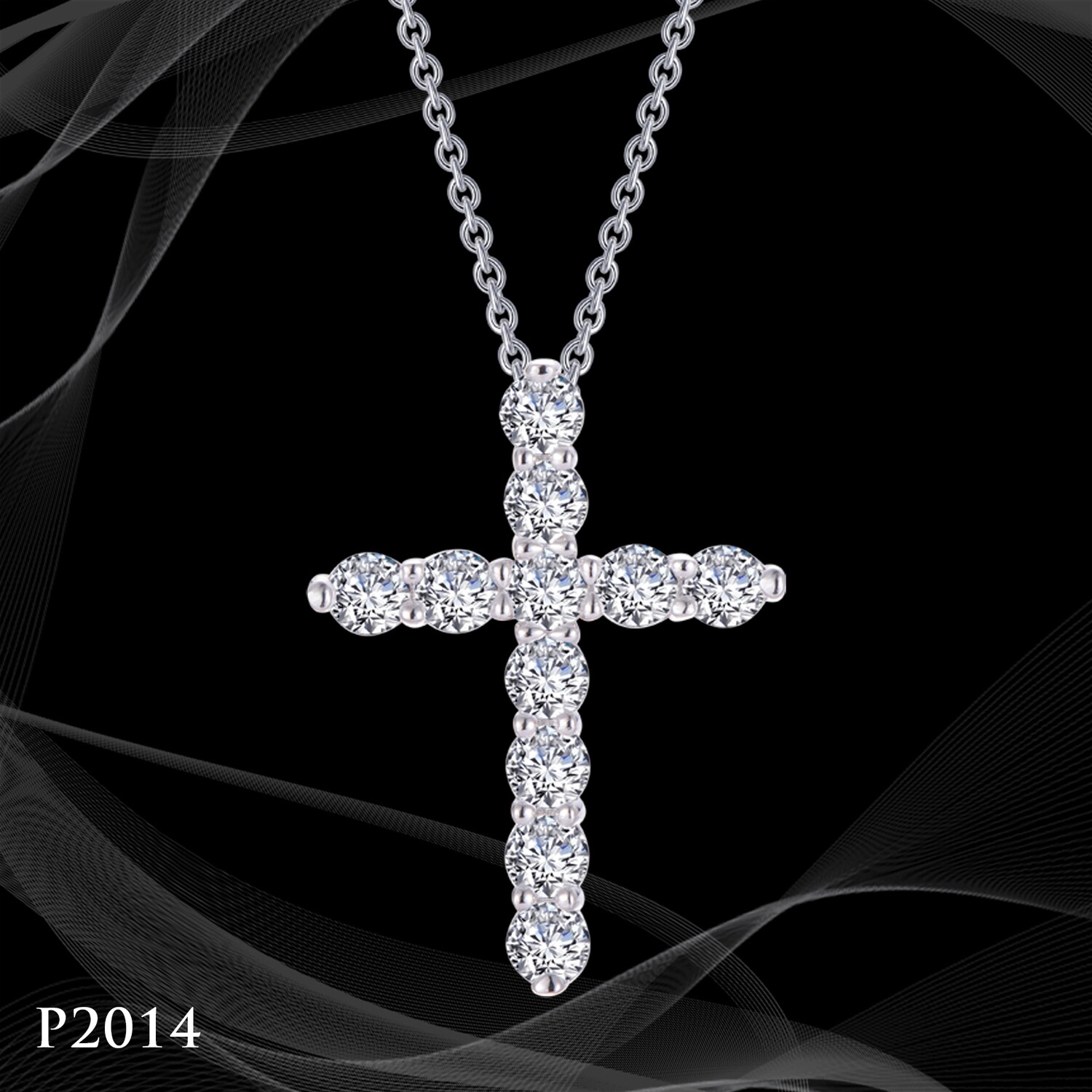 Platinum over Sterling Silver Cross Platinum over Sterling Silver Cross