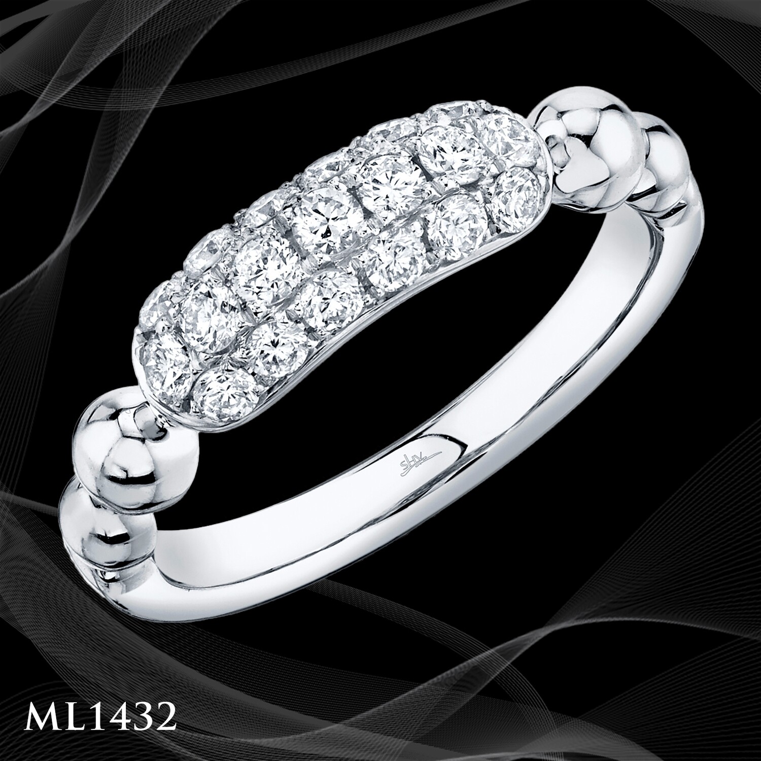 14 Karat White Gold Fashion Ring 14 Karat White Gold Fashion Ring