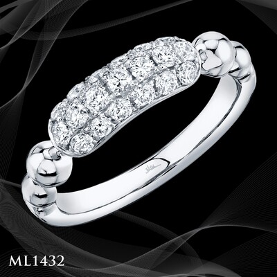 14 Karat White Gold Fashion Ring 14 Karat White Gold Fashion Ring