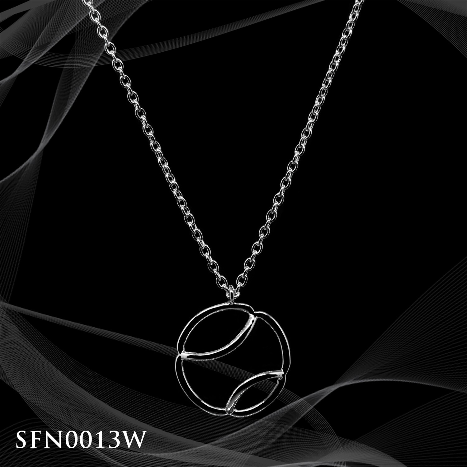 Sterling Silver Tennis Ball Necklace Sterling Silver Tennis Ball Necklace