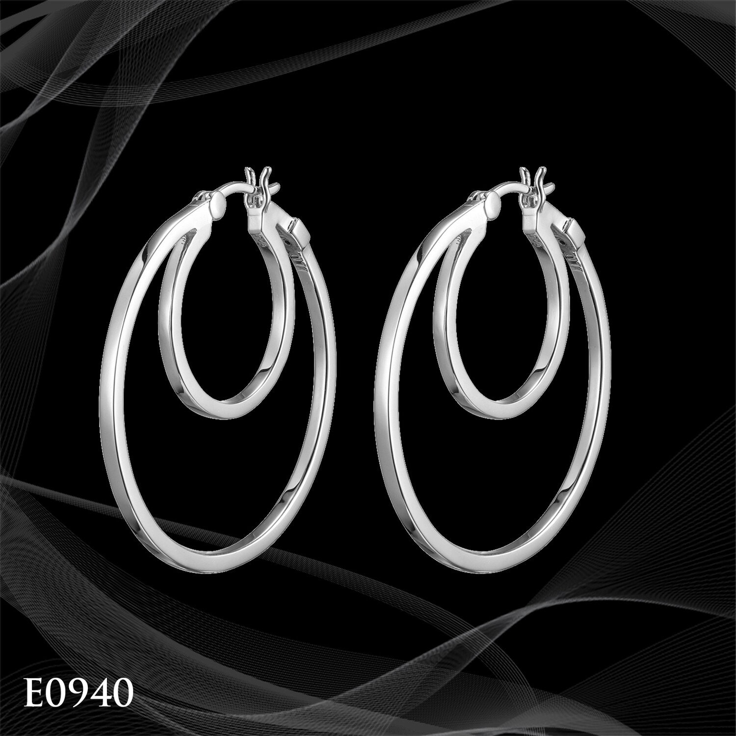 STERLING SILVER HOOP EARRINGS STERLING SILVER HOOP EARRINGS