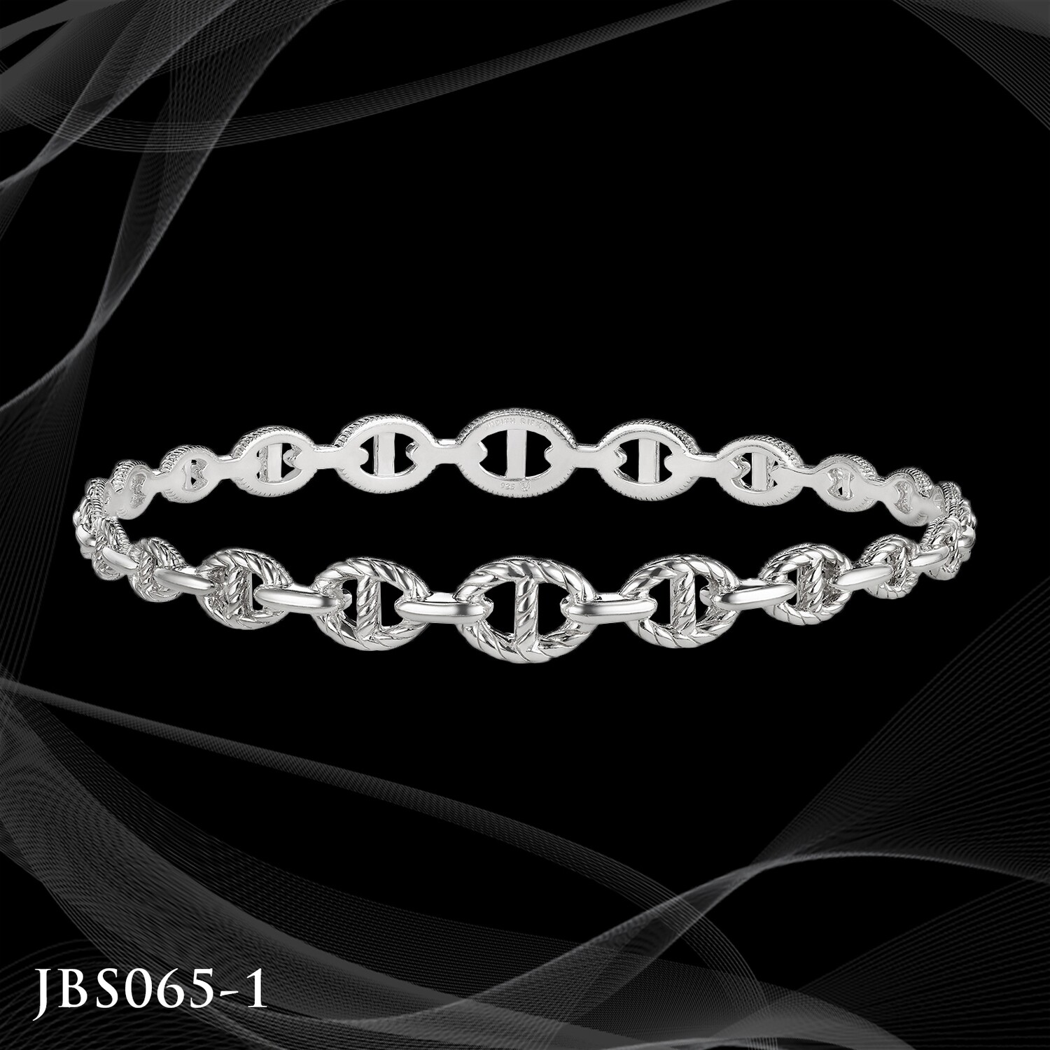 Judith Ripka Sterling Silver Stackable Bangle Bracelet Judith Ripka Sterling Silver Stackable Bangle Bracelet