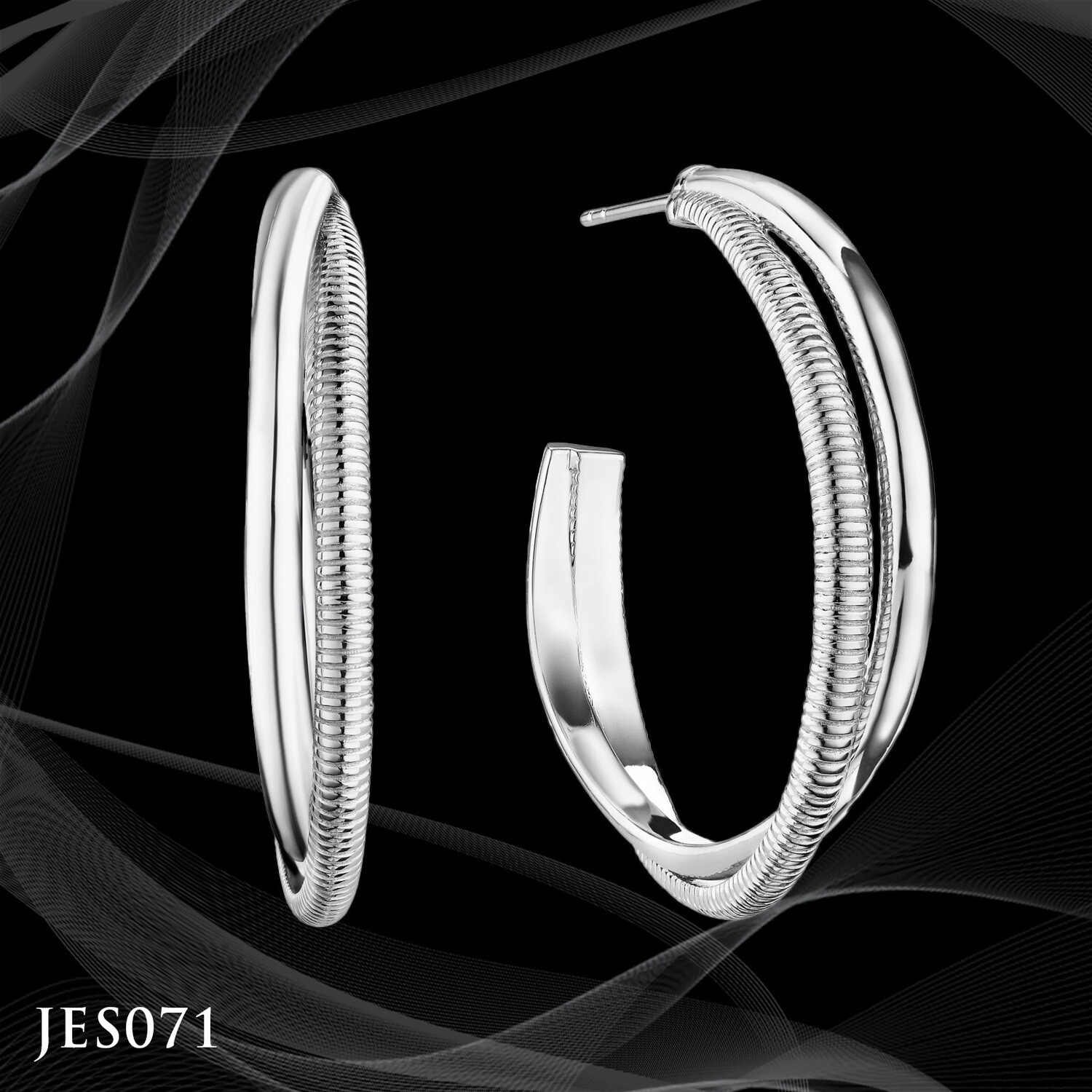 Judith Ripka Eternity Round Hoop Earrings Judith Ripka Eternity Round Hoop Earrings