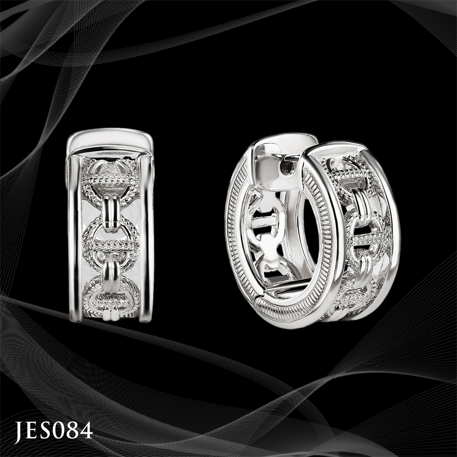 Judith Ripka Sterling Silver Huggie Hoop Earrings Judith Ripka Sterling Silver Huggie Hoop Earrings