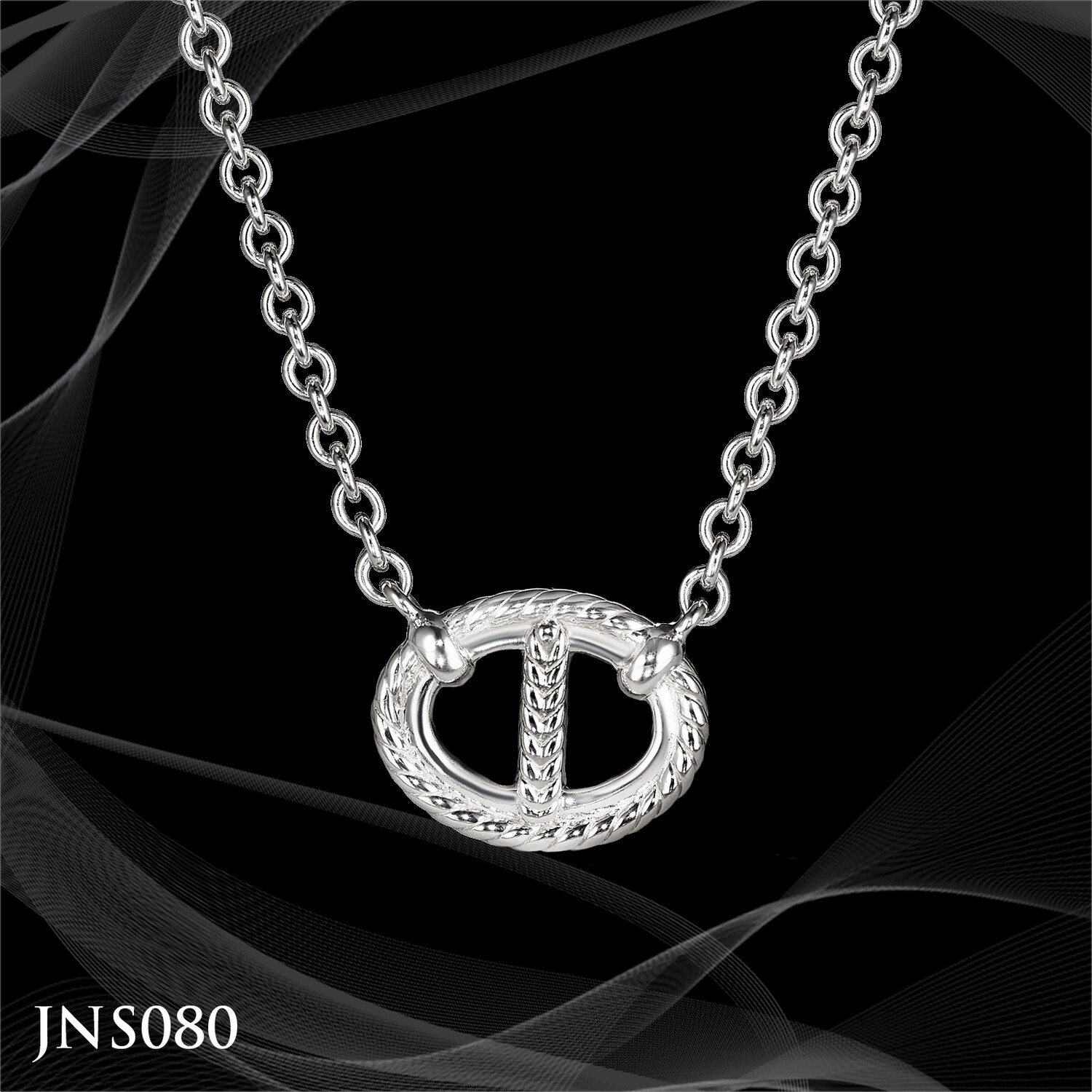 Judith Ripka Sterling Silver Link Necklace on an 18 Inch Chain Judith Ripka Sterling Silver Link Necklace on an 18 Inch Chain