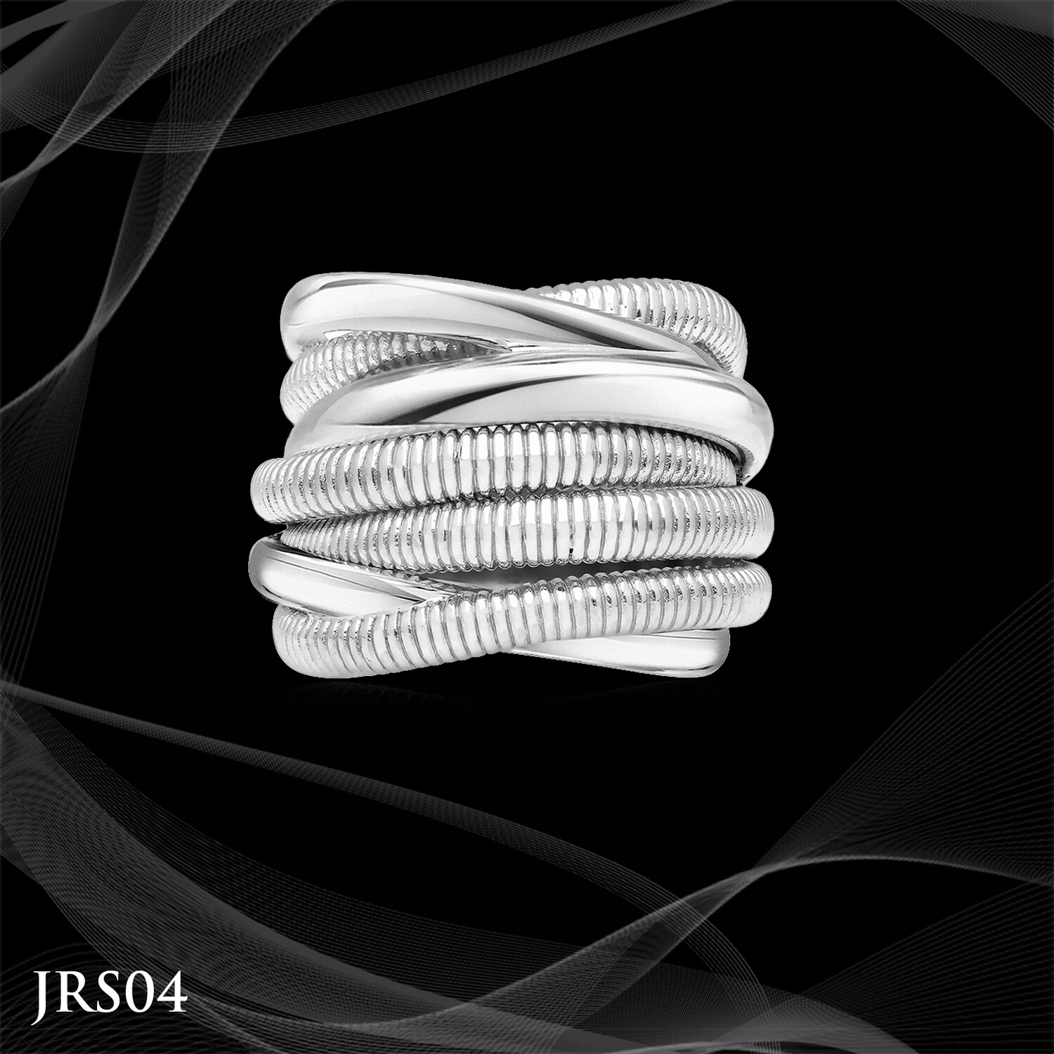 Judith Ripka Sterling Silver Eternity Highway Ring Judith Ripka Sterling Silver Eternity Highway Ring
