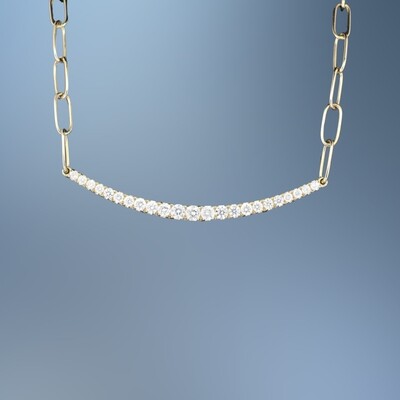 ONE 14KT YELLOW GOLD LADYS DIAMOND PENDANT CONTAINING .51 CTTW OF NATURAL ROUND BRILLIANT CUT DIAMONDS WITH AN ADJUSTABLE CHAIN AND A LOBSTER CLAW CLASP ONE 14KT YELLOW GOLD LADYS DIAMOND PENDANT CONTAINING .51 CTTW OF NATURAL ROUND BRILLIANT CUT DIAMONDS WITH AN ADJUSTABLE CHAIN AND A LOBSTER CLAW CLASP