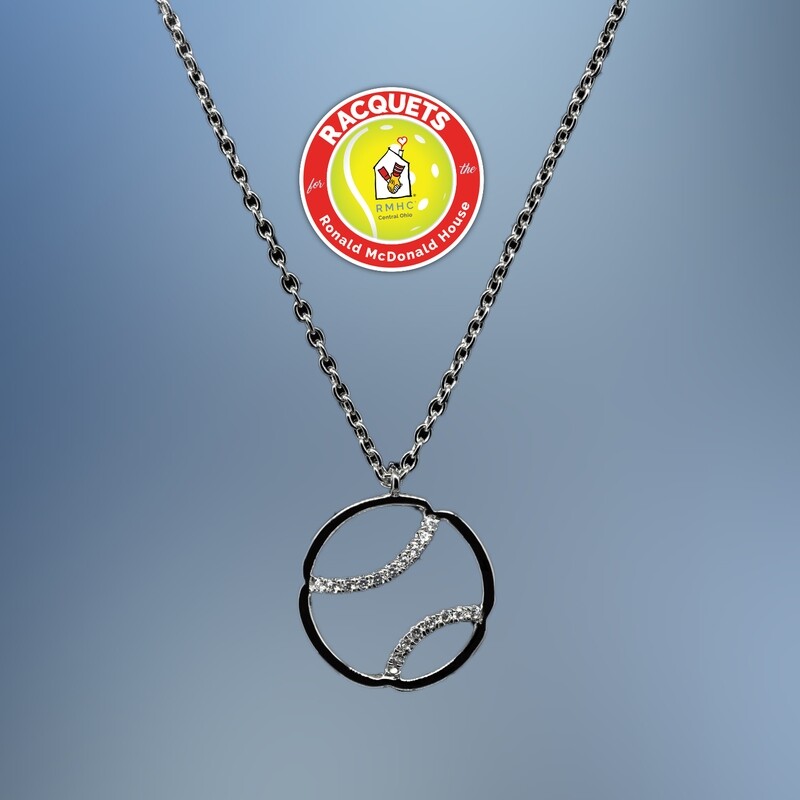 STERLING SILVER NECKLACE WITH CZ