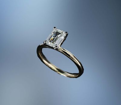 ONE 14K YELLOW GOLD 2MM ROUNDED ENGAGEMENT RING ONE 14K YELLOW GOLD 2MM ROUNDED ENGAGEMENT RING