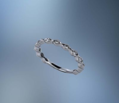 14 KT WHITE GOLD DIAMOND ANNIVERSARY BAND 14 KT WHITE GOLD DIAMOND ANNIVERSARY BAND