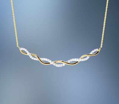 14KT YELLOW GOLD DIAMOND PENDANT FEATURING 35 R0UND BRILLIANT CUT DIAMONDS TOTALING 0.16 CTS 14KT YELLOW GOLD DIAMOND PENDANT FEATURING 35 R0UND BRILLIANT CUT DIAMONDS TOTALING 0.16 CTS