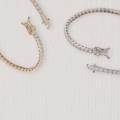 Lab Grown Diamond Tennis Bracelets