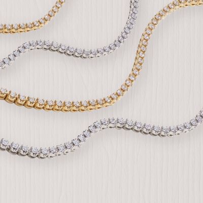 Lab Grown Diamond Tennis Necklaces