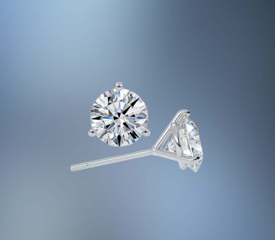 14KT WHITE GOLD 3.00 CARAT TOTAL WEIGHT LAB GROWN DIAMOND STUDS 14KT WHITE GOLD 3.00 CARAT TOTAL WEIGHT LAB GROWN DIAMOND STUDS