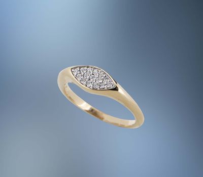 ONE 14KT YELLOW GOLD DIAMOND LADIES FASHION RING CONTAINING .14 CTS. OF NATURAL ROUND BRILLIANT CUT DIAMONDS ONE 14KT YELLOW GOLD DIAMOND LADIES FASHION RING CONTAINING .14 CTS. OF NATURAL ROUND BRILLIANT CUT DIAMONDS
