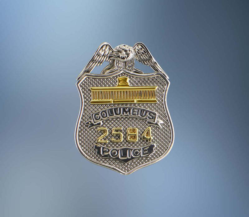 14kt Yellow or White Gold​ Customizable First Responder Badge Pendants