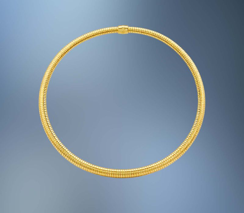 ONE BRONZE WITH A 24KT OVERLAY TUBAGOS NECKLACE ONE BRONZE WITH A 24KT OVERLAY TUBAGOS NECKLACE