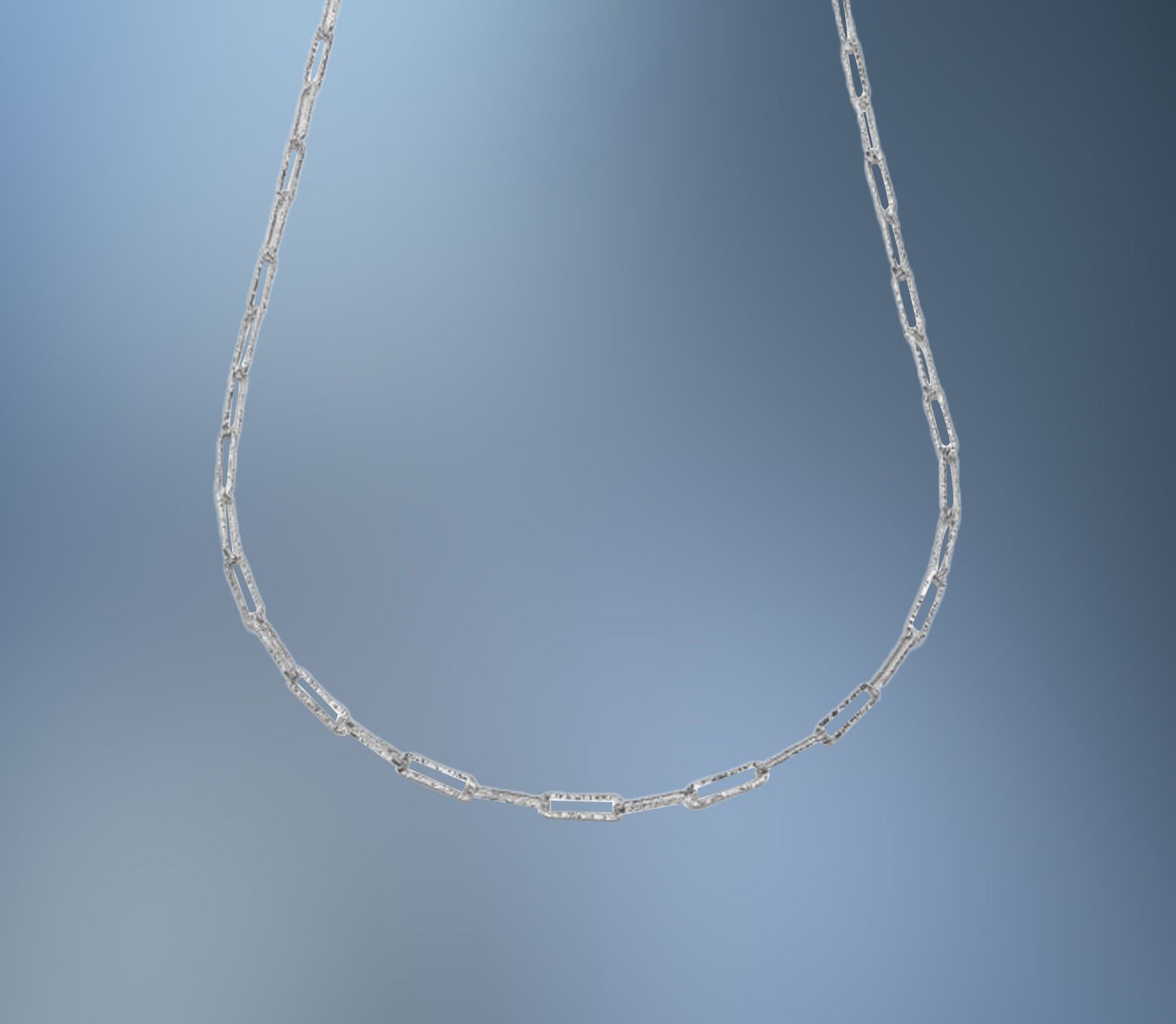 ONE BRONZE/RHODIUM 36.6" PAPERCLIP CHAIN