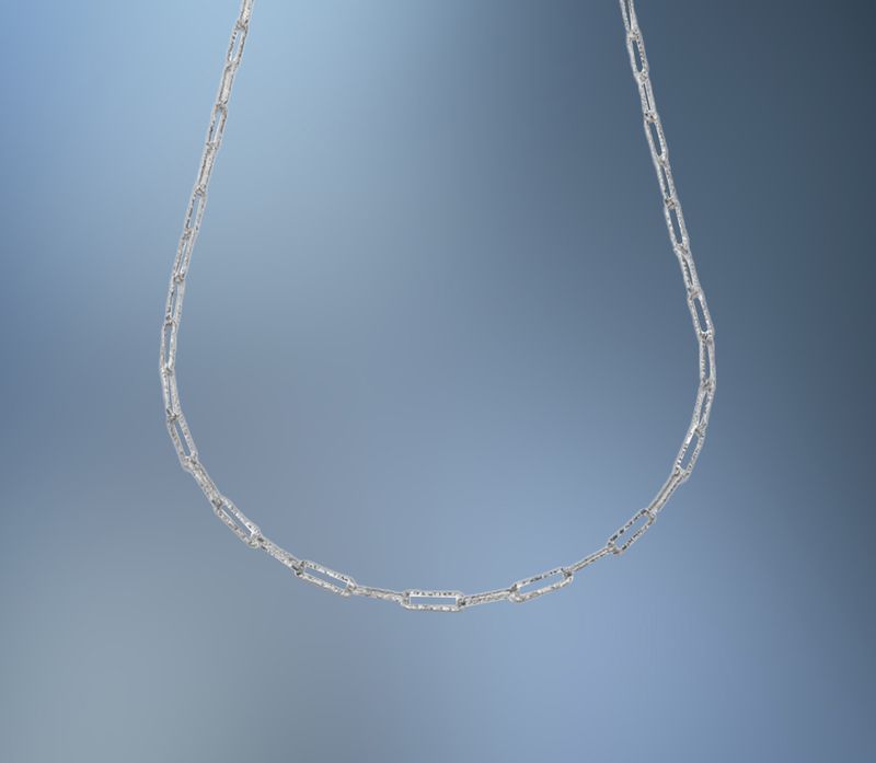 ONE BRONZE/RHODIUM 36.6 ONE BRONZE/RHODIUM 36.6" PAPERCLIP CHAIN
