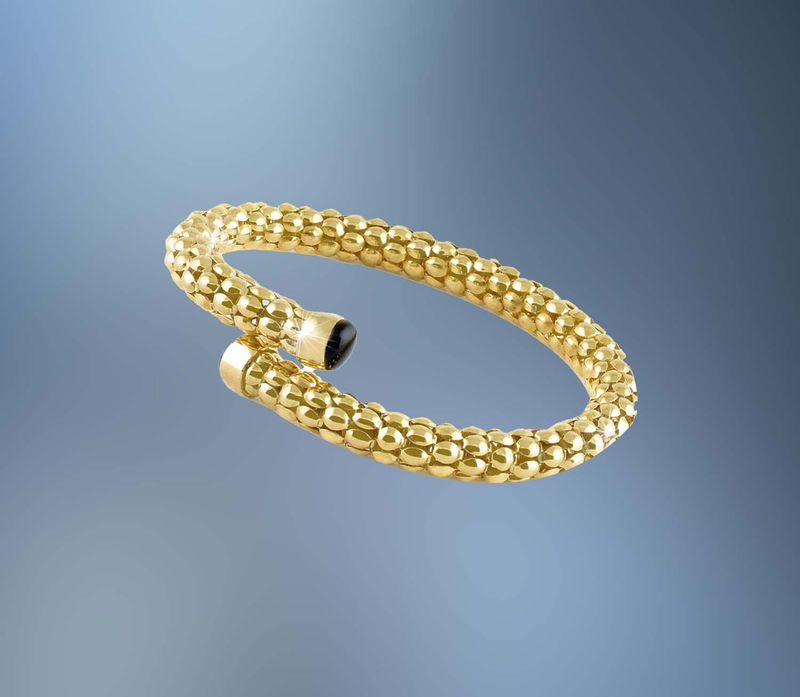 ONE BRONZE/24KT OVERLAY BANGLE BRACELET ONE BRONZE/24KT OVERLAY BANGLE BRACELET