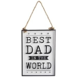 Best Dad Glass Sign