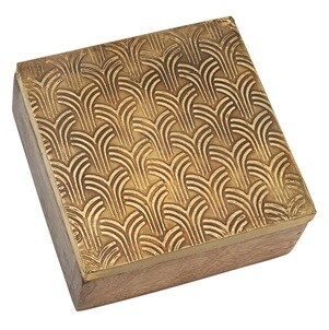 Gold Art Deco Trinket Box