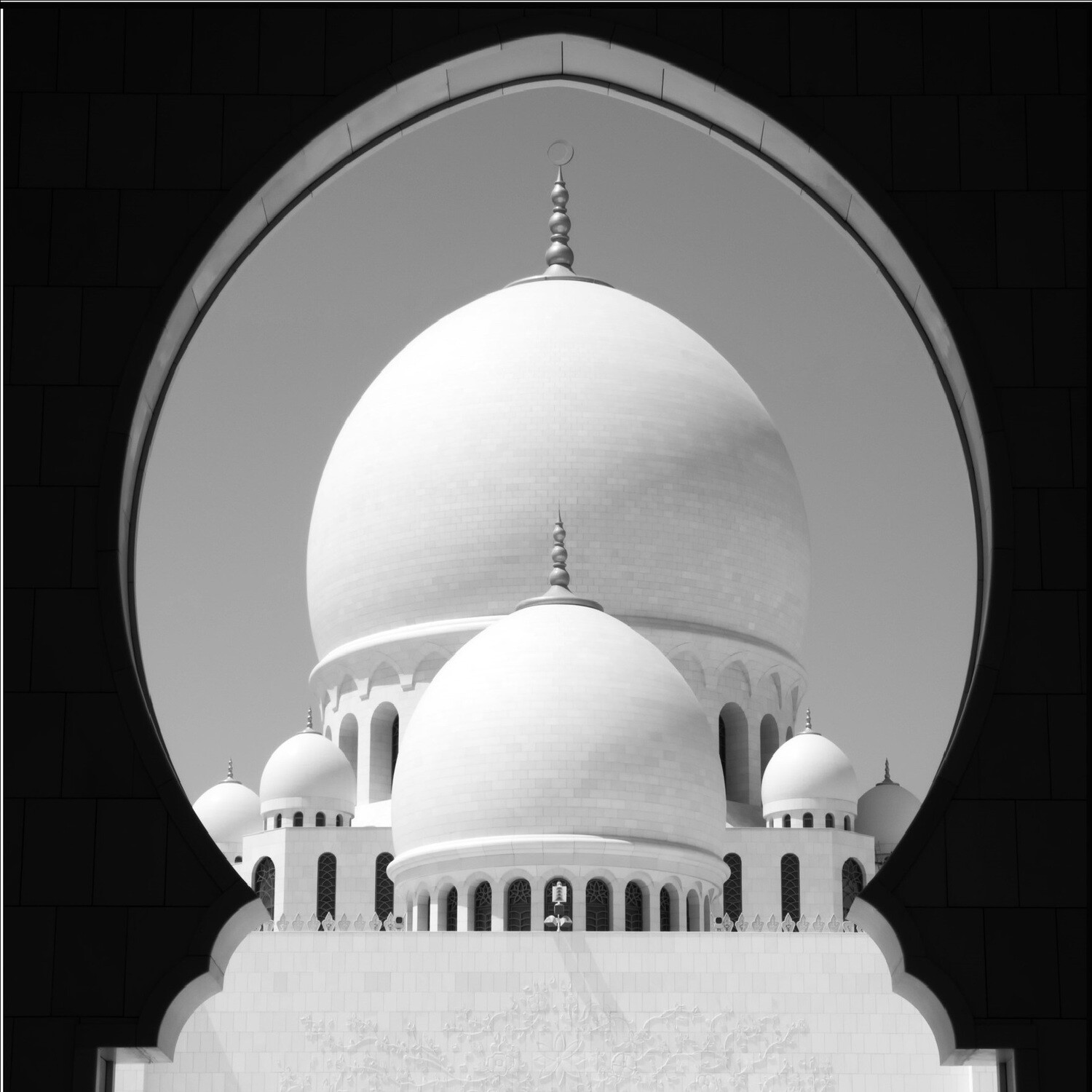The Grand Mosque Domes Greeting Card