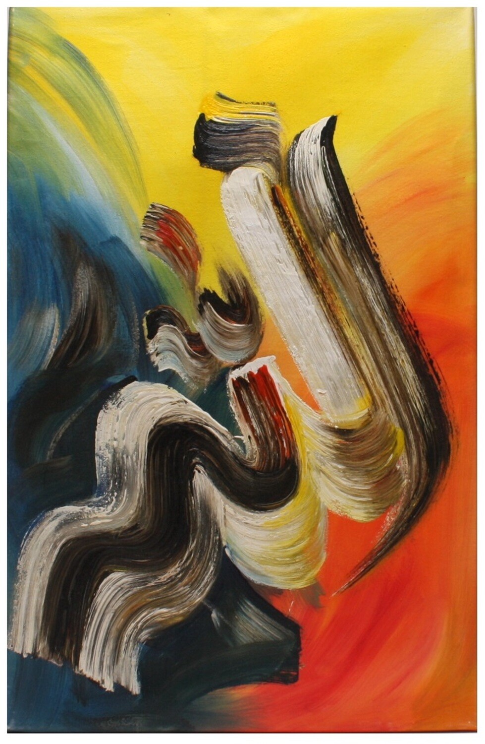 Allah Abstract Original Hand Painted Canvas