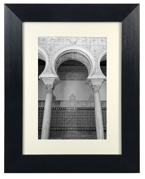 Monochrome Blessed Arches Architecture Art (D1) in Black Frame