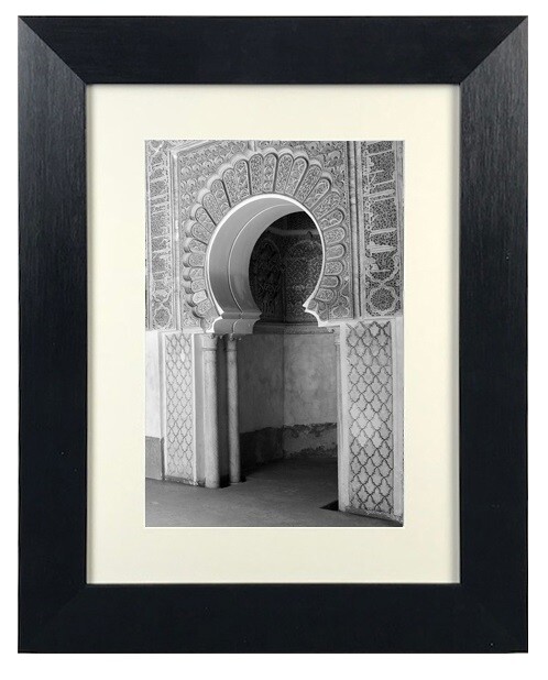 Monochrome Blessed Arches Architecture Art (D3) in Black Frame