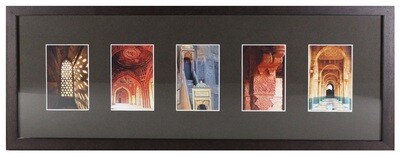 Mosque Arches Design in Brown 3D Memory Box Frame