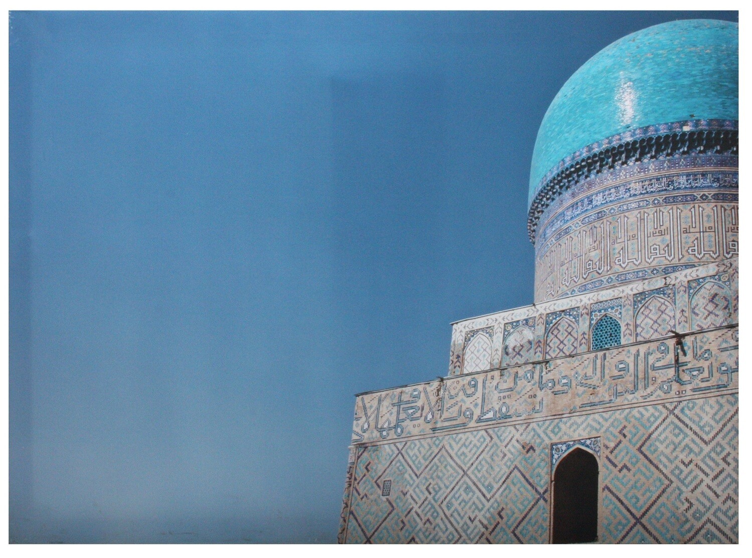 Scenic Turquoise Dome Hexagonal
Samarkand Mosque Original Giclée Canvas