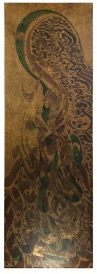 Al Aziz & Al Jabar Gold Foiling Textured Art Original Hand Painted Canvas Al Aziz & Al Jabar Gold Foiling Textured Art Original Hand Painted Canvas