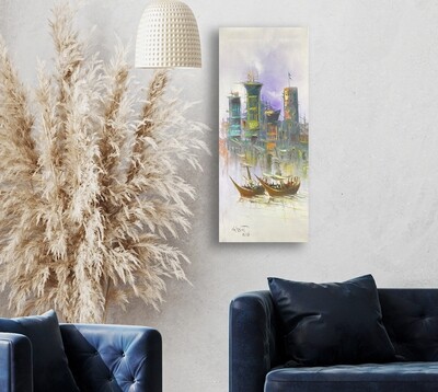 Desert Nomads & Camels Oil painting Original Hand Painted Canvas