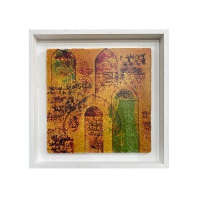 Mesopotamian Arches Abstract Collage Stone Art