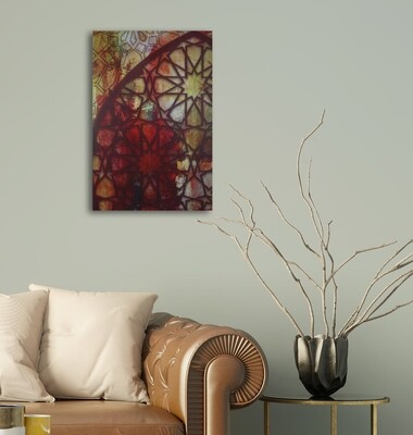 Blessed Arches Warm Tones Geometric Design Giclée Canvas