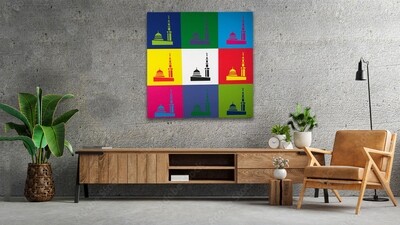 Madina of Colour Modern Design Original Giclée Canvas