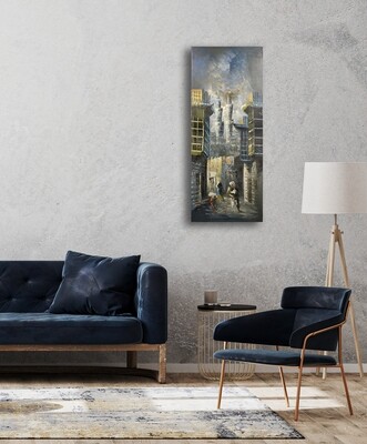 Streets of Baghdad Original Giclée Canvas