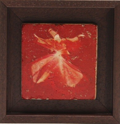 Whirling Dervish Red Design Stone Art