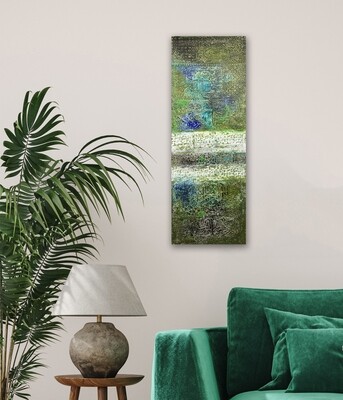 Abstract Ancient Arabic Calligraphy Oil Painting