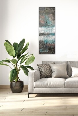 Abstract Ancient Arabic Calligraphy Oil Painting
